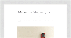 Desktop Screenshot of drmackenzieabraham.com